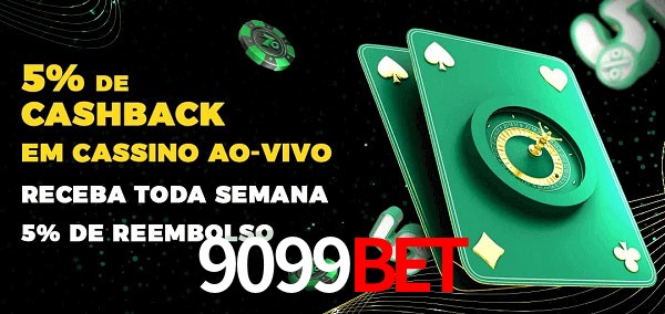 Promoções do cassino ao Vivo 9099bet